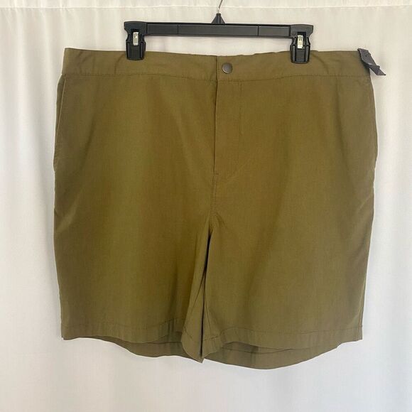 Treasure & Bond Other - New Treasure & Bond Elastic Waist Shorts Slim Fit Men’s XL Mid-rise Olive Tan